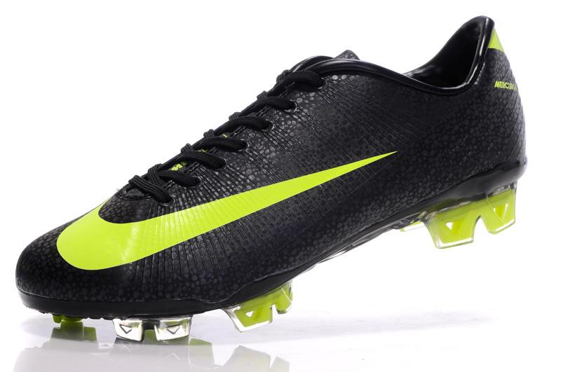 Mercurial Vapor Superfly III FG Safari Football boot black blue (2)